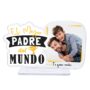 Placa decorativa personalizada con fotos - Regalo para el Día del Padre