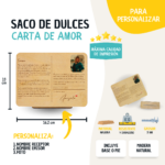 Tarjeta de San Valentín Personalizada forma de carta. - Imagen 2
