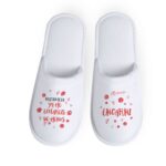 Zapatillas de ducha personalizadas para mamá en color claro