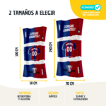 Toalla Personalizada con Nombre y Número – Estilo Camiseta de Fútbol - Imagen 3