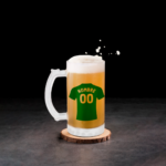 Jarra de Cerveza Personalizada con Camiseta de Fútbol – Nombre + Número - Imagen 3