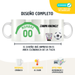 Taza Personalizada Estilo Camiseta de Fútbol - Nombre + Número - Imagen 3