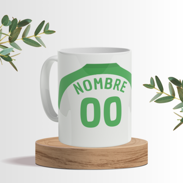 Taza Personalizada Estilo Camiseta de Fútbol - Nombre + Número - Imagen 6