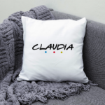 Cojín Personalizado Estilo Friends con Nombre – Regalo Friki Original y Divertido - Imagen 6