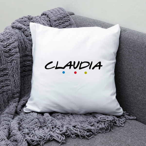Cojín Personalizado Estilo Friends con Nombre – Regalo Friki Original y Divertido - Imagen 6