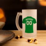 Jarra de Cerveza Personalizada con Camiseta de Fútbol – Nombre + Número - Imagen 7