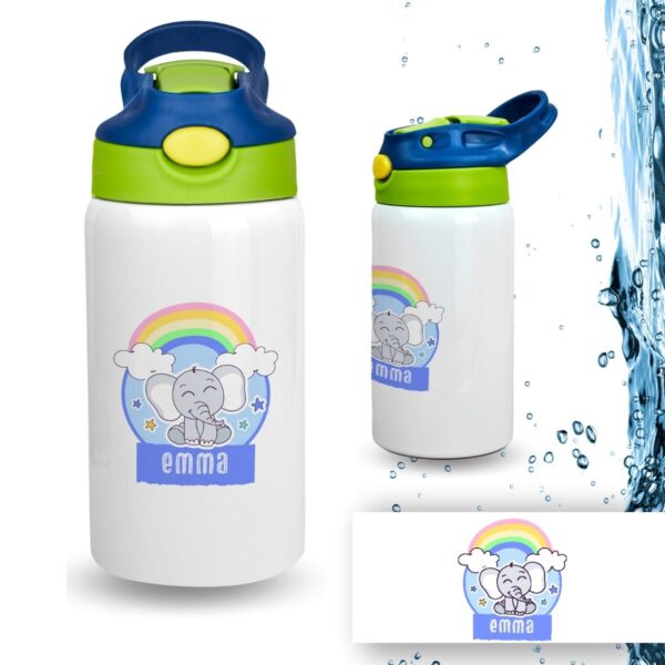 Botella Infantil Personalizada de Acero Inoxidable – Diseño Vuelta al Cole (350 ml) - Imagen 15