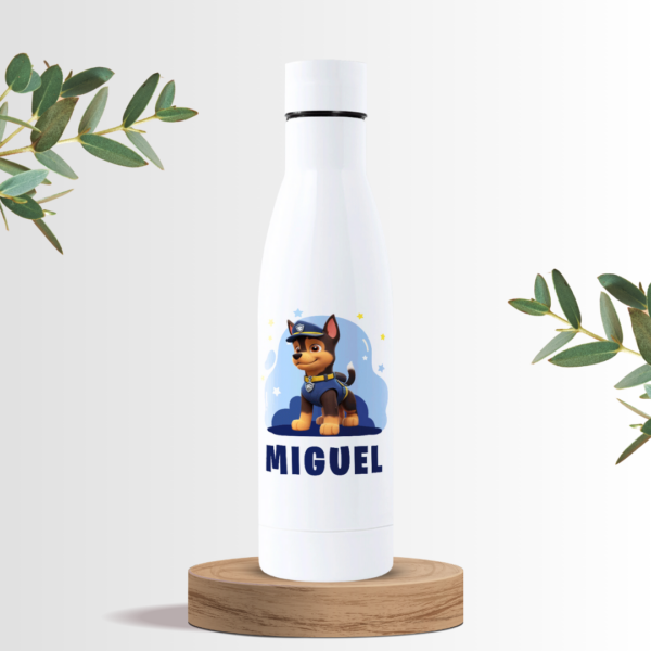 Botella Infantil Personalizada Patrulla Perruna – 500 y 700ml con Nombre - Imagen 12