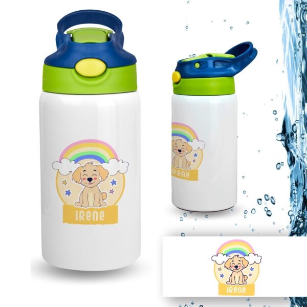 Botella Infantil Personalizada de Acero Inoxidable – Diseño Vuelta al Cole (350 ml) - Imagen 30