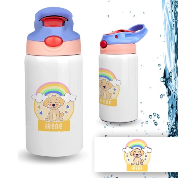 Botella Infantil Personalizada de Acero Inoxidable – Diseño Vuelta al Cole (350 ml) - Imagen 31