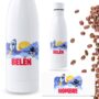 botella personalizada para niños con nombre diseño espacial