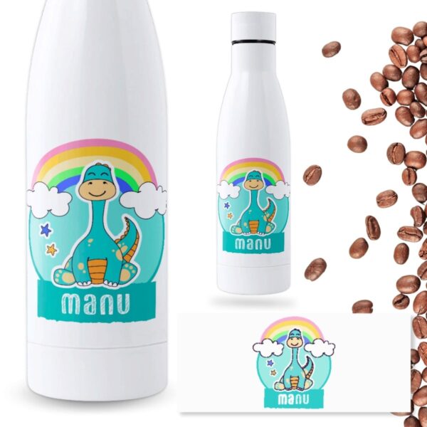 Botella Infantil Personalizada Animales – 500 y 700ml con Nombre - Diseño Infantil - Imagen 6