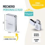 Mechero Personalizado con Grabado Láser – Regalo Original para Invitados de Bodas, Comuniones o Bautizos - Imagen 3