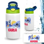 Botella Infantil Personalizada de Acero Inoxidable – Diseño Vuelta al Cole (350 ml) - Imagen 10