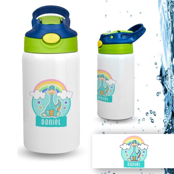 Botella Infantil Personalizada de Acero Inoxidable – Diseño Vuelta al Cole (350 ml) - Imagen 17