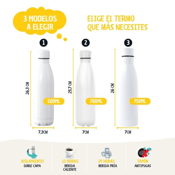 Botella Infantil Personalizada Animales – 500 y 700ml con Nombre - Diseño Infantil - Imagen 11