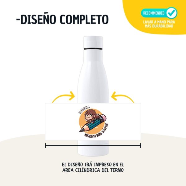 Botella Infantil Personalizada 500 ml y 700 ml – Diseños Escolares Vuelta al Cole - Imagen 4