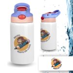 Botella Infantil Personalizada de Acero Inoxidable – Diseño Vuelta al Cole (350 ml) - Imagen 47