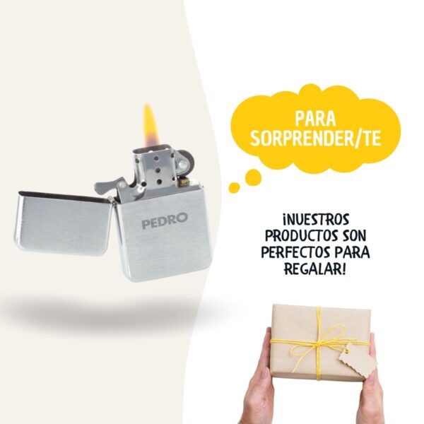 Mechero Personalizado con Grabado Láser – Regalo Original para Invitados de Bodas, Comuniones o Bautizos - Imagen 5