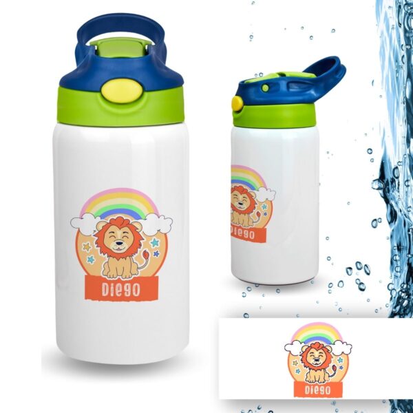 Botella Infantil Personalizada de Acero Inoxidable – Diseño Vuelta al Cole (350 ml) - Imagen 20