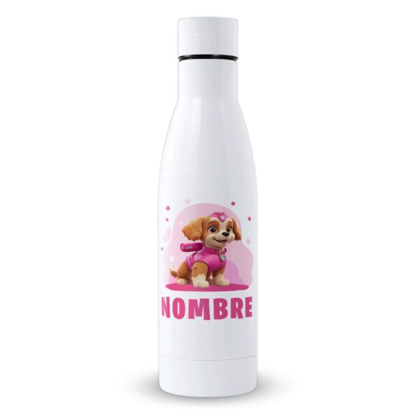 Botella Infantil Personalizada Patrulla Perruna – 500 y 700ml con Nombre - Imagen 3