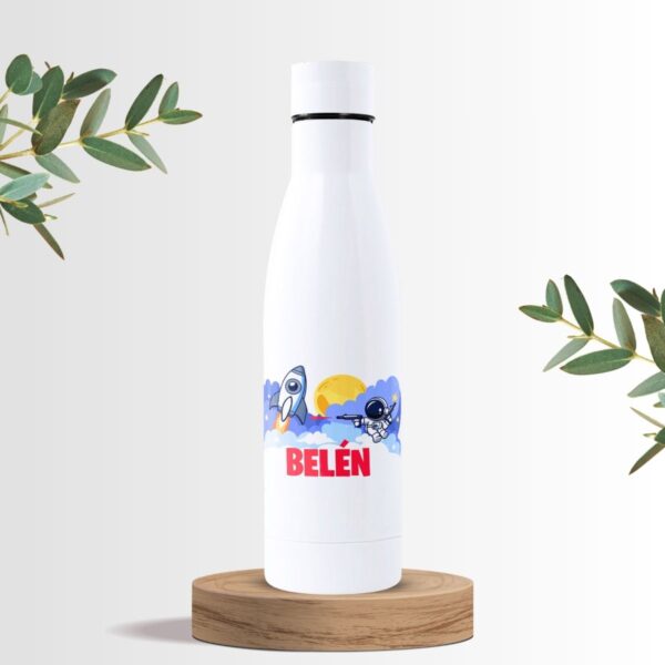 Botella Personalizada para Niños con Nombre – 500 y 700ml – Diseño Espacial - Imagen 9