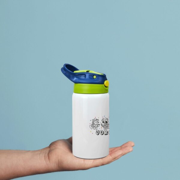 Botella Infantil Personalizada de Acero Inoxidable – Diseño Vuelta al Cole (350 ml) - Imagen 6