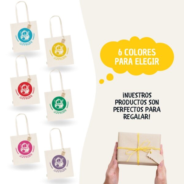 Bolsa Tote Bag Infantil Personalizada – Diseños Escolares Vuelta al Cole - Imagen 9