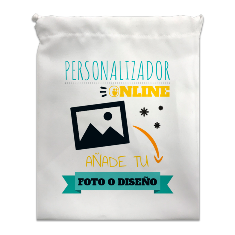 bolsa merienda infantil personalizada con foto y nombre