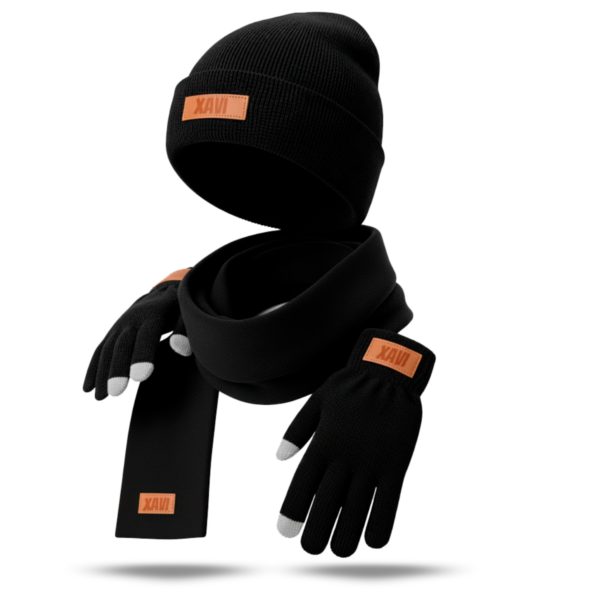 pack gorro guantes bufanda personalizado grabado láser