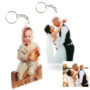 llavero personalizado con foto de metacrilato transparente