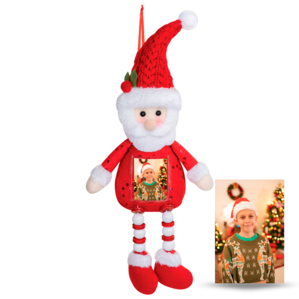 papá noel personalizado con foto navidad
