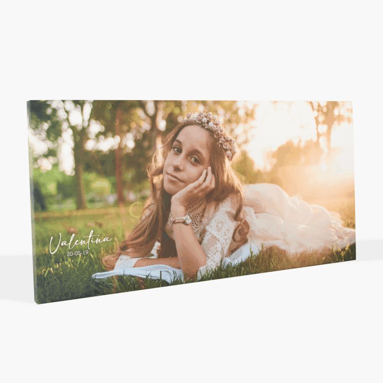 cuadro personalizado con foto en lienzo sobre bastidor de madera