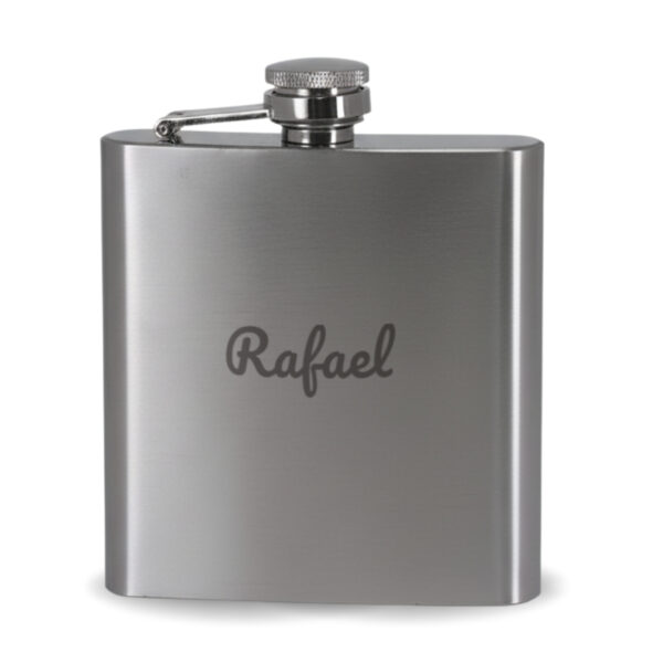 set de petaca personalizada grabado láser con vasos