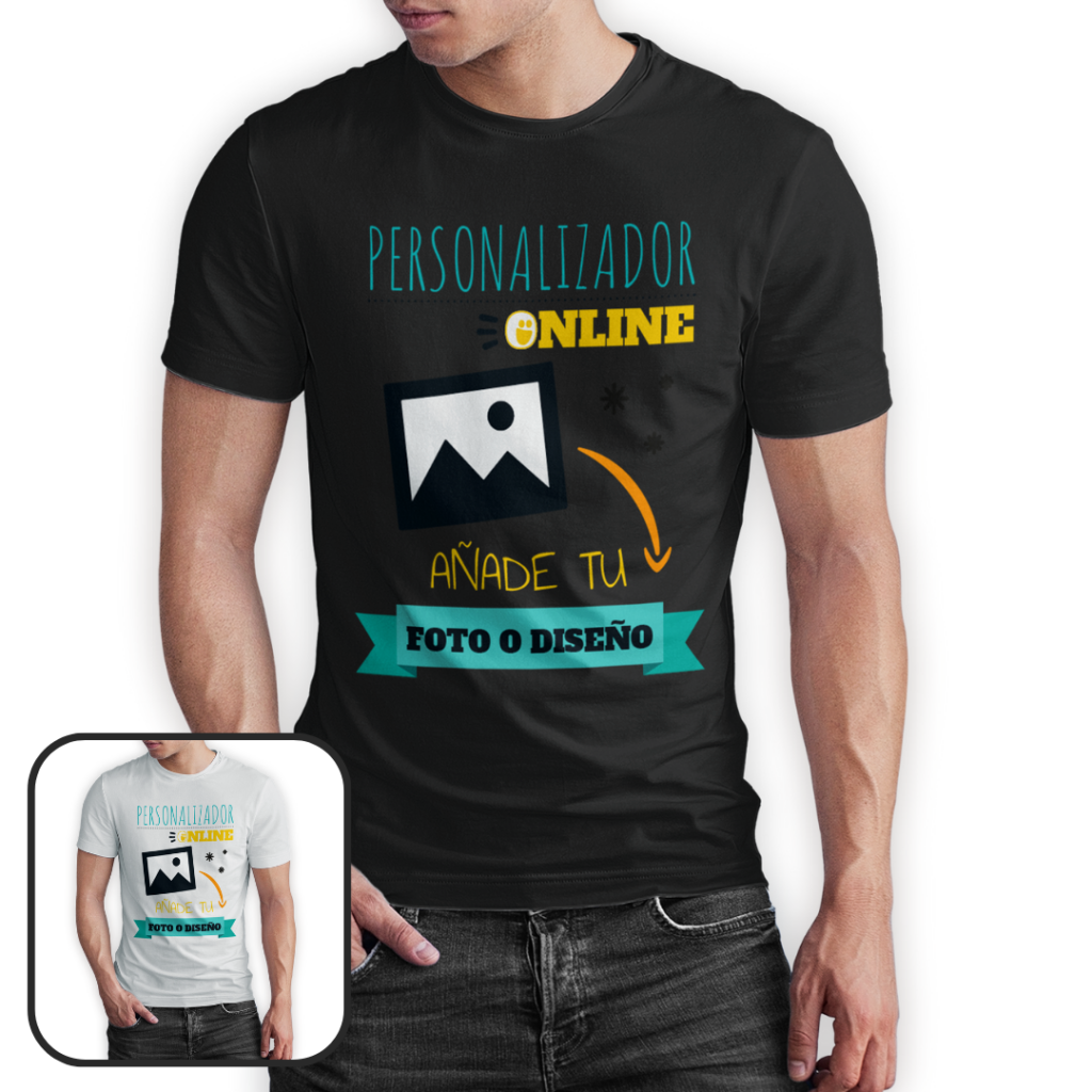 camiseta personalizada unisex con foto y texto a todo color