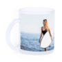 taza personalizada con foto en cristal translúcido