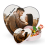 caja de bombones personalizada con foto en forma de corazón