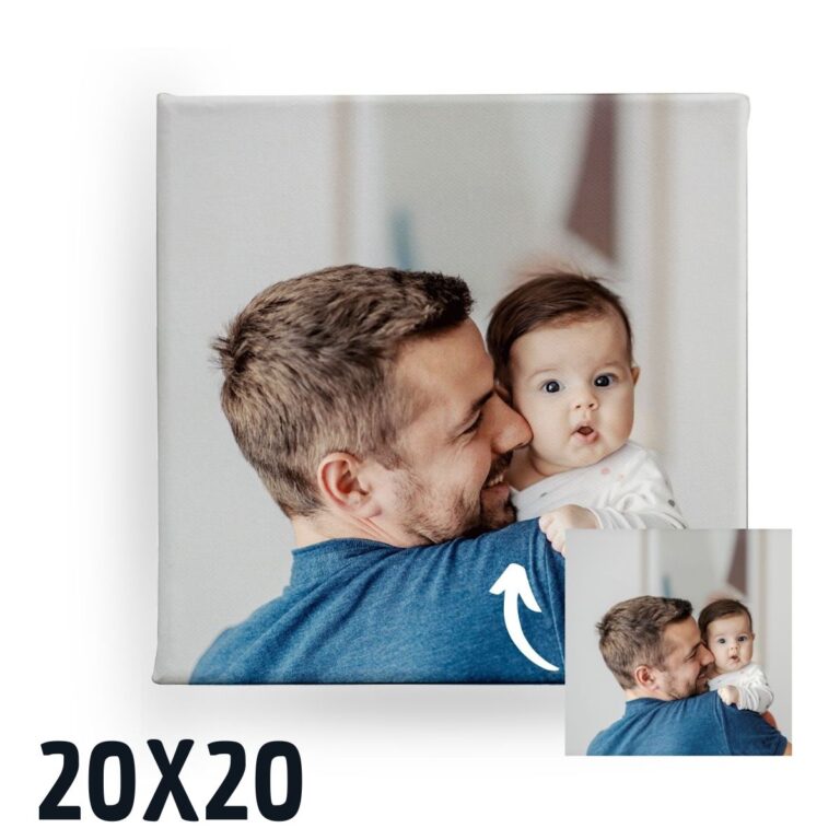 lienzo personalizado con foto en bastidor de madera