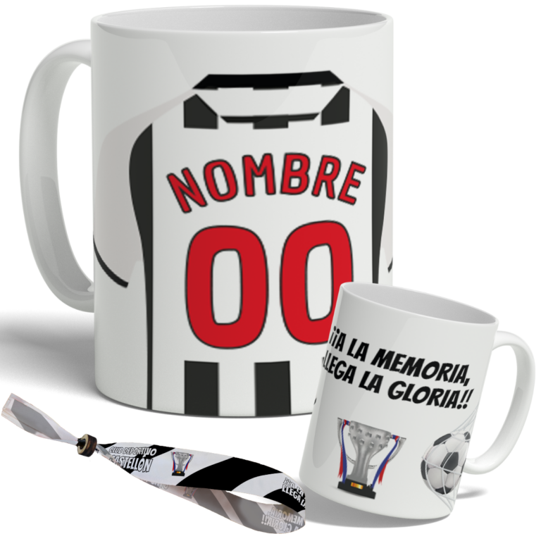 taza castellón personalizada con nombre y numero