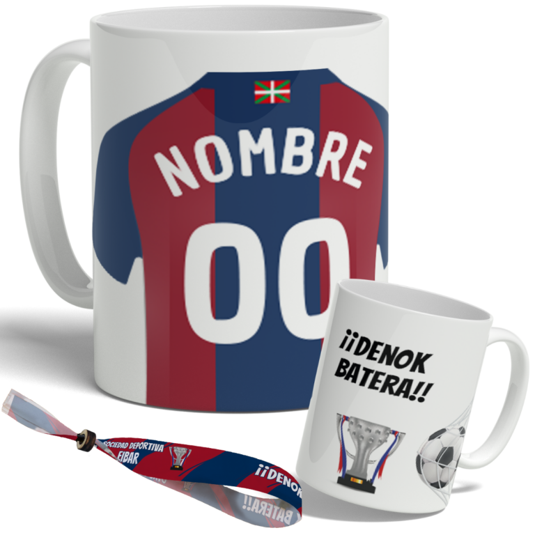taza eibar personalizada con nombre y numero