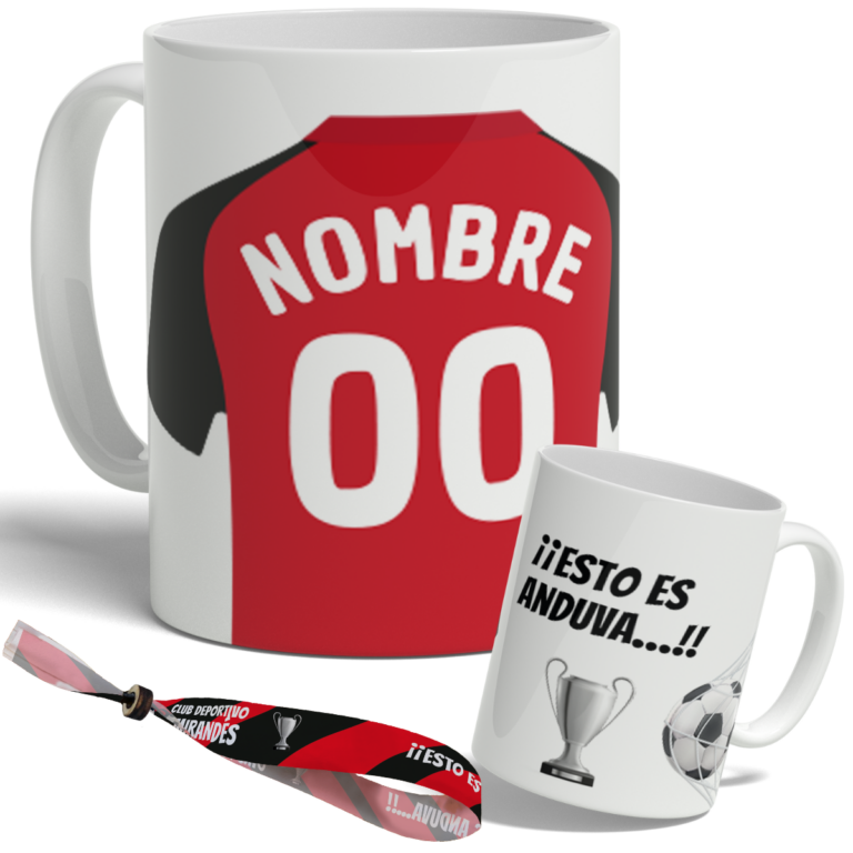 taza mirandés personalizada con nombre y numero