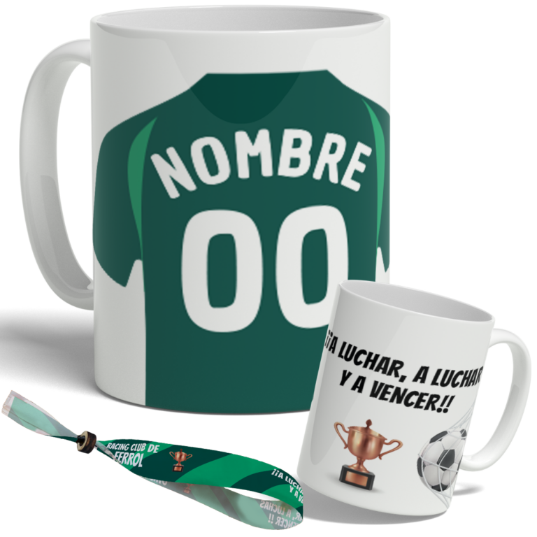taza racing de ferrol personalizada con nombre y numero