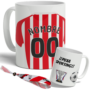 taza sporting de gijón personalizada con nombre y numero