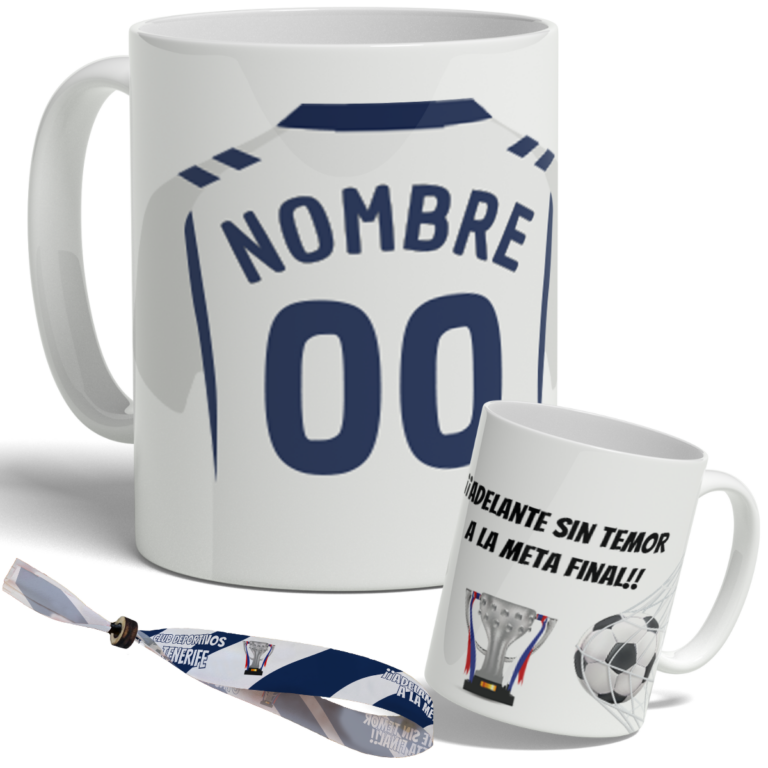 taza tenerife personalizada con nombre y numero