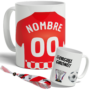 taza girona fc personalizada con nombre y número
