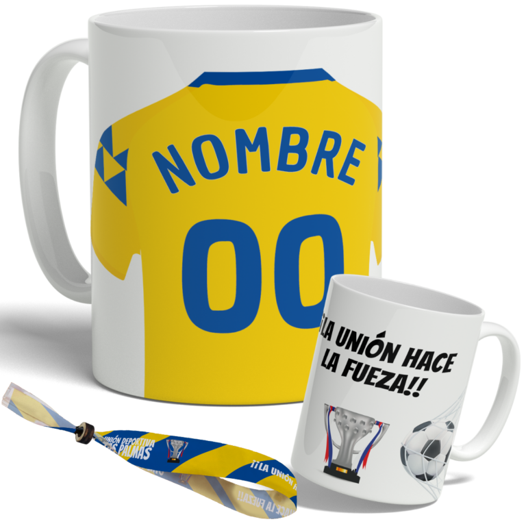 taza las palmas personalizada con nombre y número