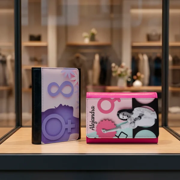 Monedero Mujer Personalizado con Foto y Nombre - Cartera Mujer - Imagen 7
